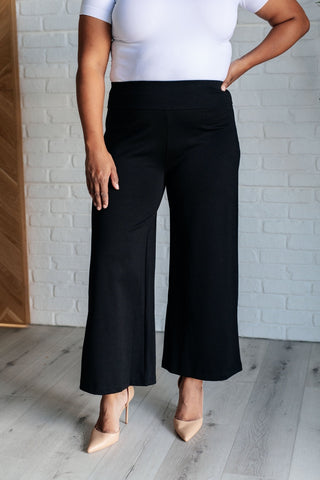 Magic Wide Leg Crop Pants in Black-[option4]-[option5]-[option6]-[option7]-[option8]-Womens-Clothing-Shop