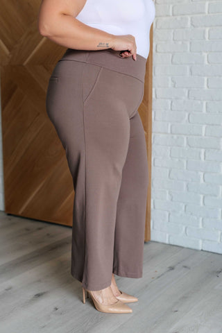 Magic Wide Leg Crop Pants in Dark Mocha-[option4]-[option5]-[option6]-[option7]-[option8]-Womens-Clothing-Shop