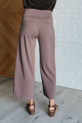 Magic Wide Leg Crop Pants in Dark Mocha-[option4]-[option5]-[option6]-[option7]-[option8]-Womens-Clothing-Shop