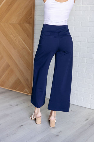 Magic Wide Leg Crop Pants in Navy-[option4]-[option5]-[option6]-[option7]-[option8]-Womens-Clothing-Shop