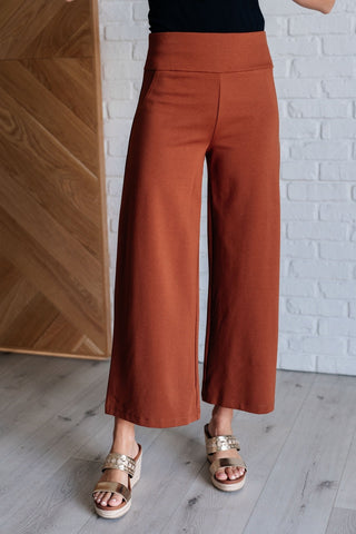 Magic Wide Leg Crop Pants in Rust-[option4]-[option5]-[option6]-[option7]-[option8]-Womens-Clothing-Shop