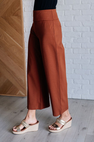 Magic Wide Leg Crop Pants in Rust-[option4]-[option5]-[option6]-[option7]-[option8]-Womens-Clothing-Shop