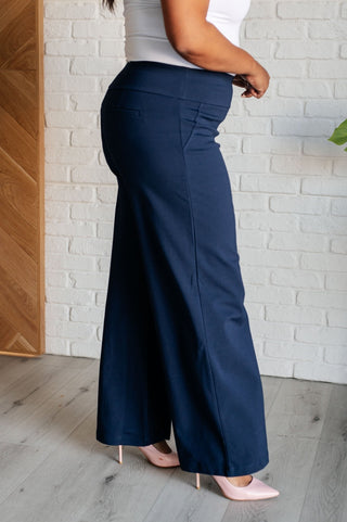 Magic Wide Leg Pants in Navy-[option4]-[option5]-[option6]-[option7]-[option8]-Womens-Clothing-Shop