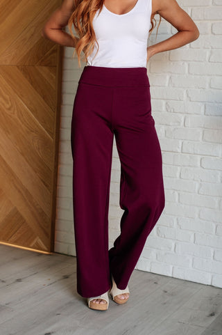 Magic Wide Leg Pants in Wine-[option4]-[option5]-[option6]-[option7]-[option8]-Womens-Clothing-Shop