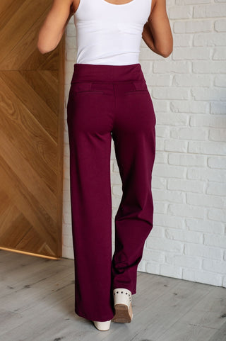 Magic Wide Leg Pants in Wine-[option4]-[option5]-[option6]-[option7]-[option8]-Womens-Clothing-Shop