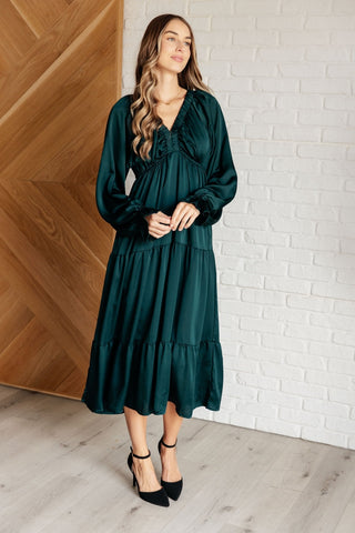 Makes Me Want to Skip Tiered Dress in Hunter Green-[option4]-[option5]-[option6]-[option7]-[option8]-Womens-Clothing-Shop