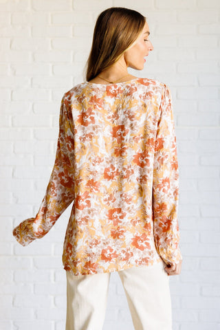 Marigold Dreams Floral Blouse-[option4]-[option5]-[option6]-[option7]-[option8]-Womens-Clothing-Shop