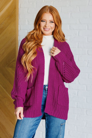 Maybe Monday Cardigan in Berry-[option4]-[option5]-[option6]-[option7]-[option8]-Womens-Clothing-Shop