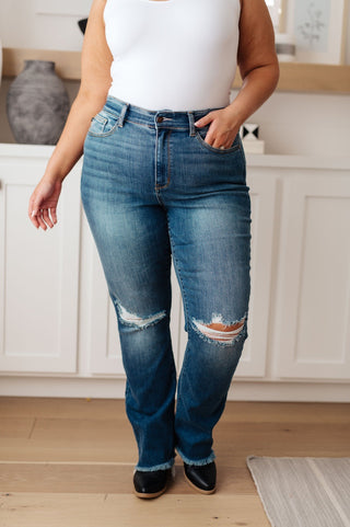 Morgan High Rise Distressed Straight Jeans-[option4]-[option5]-[option6]-[option7]-[option8]-Womens-Clothing-Shop