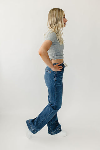 PREORDER: High Rise Wide Leg Denim Joggers-[option4]-[option5]-[option6]-[option7]-[option8]-Womens-Clothing-Shop