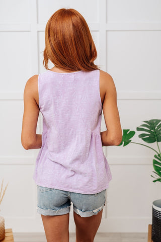 Never Second Best V-Neck Blouse in Lavender-[option4]-[option5]-[option6]-[option7]-[option8]-Womens-Clothing-Shop