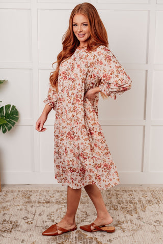 Next to You Balloon Sleeve Floral Dress-[option4]-[option5]-[option6]-[option7]-[option8]-Womens-Clothing-Shop