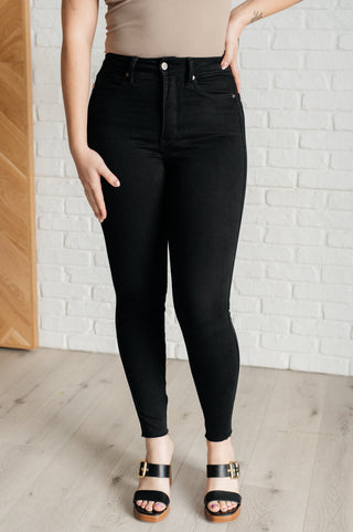 Nicole Tummy Control Skinny Jeans in Black-[option4]-[option5]-[option6]-[option7]-[option8]-Womens-Clothing-Shop