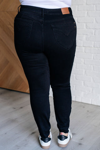 Nicole Tummy Control Skinny Jeans in Black-[option4]-[option5]-[option6]-[option7]-[option8]-Womens-Clothing-Shop