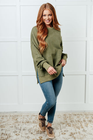 No Plain Jane Oversized Sweatshirt in Green-[option4]-[option5]-[option6]-[option7]-[option8]-Womens-Clothing-Shop