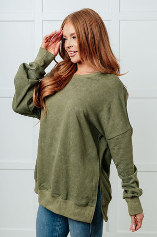 No Plain Jane Oversized Sweatshirt in Green-[option4]-[option5]-[option6]-[option7]-[option8]-Womens-Clothing-Shop