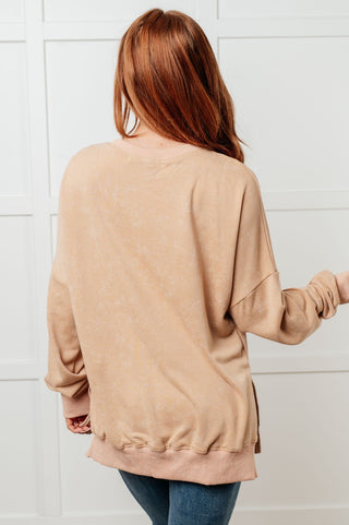 No Plain Jane Oversized Sweatshirt in Khaki-[option4]-[option5]-[option6]-[option7]-[option8]-Womens-Clothing-Shop