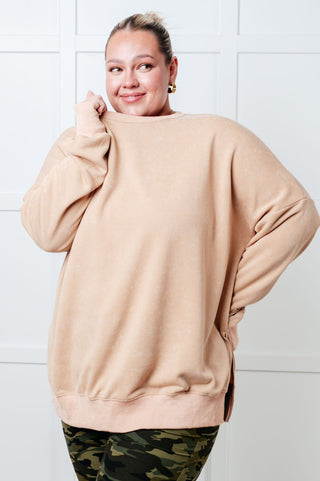 No Plain Jane Oversized Sweatshirt in Khaki-[option4]-[option5]-[option6]-[option7]-[option8]-Womens-Clothing-Shop