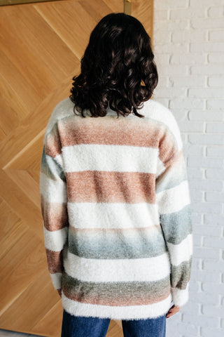 Ombre Feelings Striped Cardigan-[option4]-[option5]-[option6]-[option7]-[option8]-Womens-Clothing-Shop