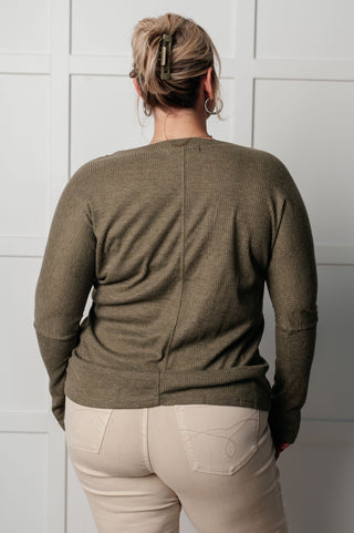 On a Roll Ribbed Knit V Neck Long Sleeve Top-[option4]-[option5]-[option6]-[option7]-[option8]-Womens-Clothing-Shop