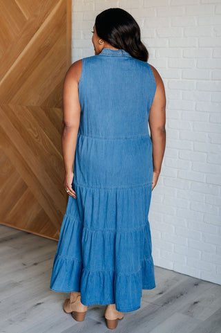 Perfect Choice Denim Maxi Dress-[option4]-[option5]-[option6]-[option7]-[option8]-Womens-Clothing-Shop