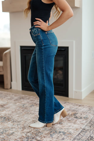 Pippa High Rise Button Fly Straight Jeans-[option4]-[option5]-[option6]-[option7]-[option8]-Womens-Clothing-Shop