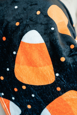 PREORDER: Halloween Fleece Blanket in Jumbo Candies-One Size-[option4]-[option5]-[option6]-[option7]-[option8]-Womens-Clothing-Shop