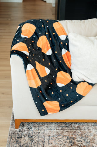 PREORDER: Halloween Fleece Blanket in Jumbo Candies-One Size-[option4]-[option5]-[option6]-[option7]-[option8]-Womens-Clothing-Shop