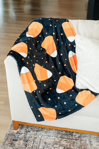 PREORDER: Halloween Fleece Blanket in Jumbo Candies-One Size-[option4]-[option5]-[option6]-[option7]-[option8]-Womens-Clothing-Shop