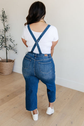 Priscilla High Rise Crop Wide Leg Denim Overalls-[option4]-[option5]-[option6]-[option7]-[option8]-Womens-Clothing-Shop