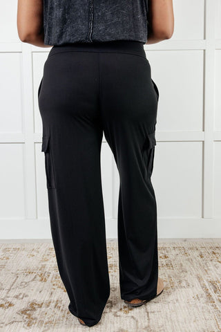 Race to Relax Cargo Pants in Black-[option4]-[option5]-[option6]-[option7]-[option8]-Womens-Clothing-Shop