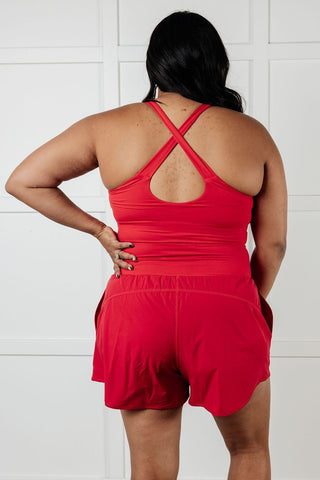 Raising Heart Rate Cutout Runsie In True Red-[option4]-[option5]-[option6]-[option7]-[option8]-Womens-Clothing-Shop