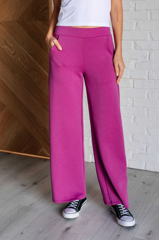 Resort Travel Wide Leg Crop Pant in Magenta-[option4]-[option5]-[option6]-[option7]-[option8]-Womens-Clothing-Shop