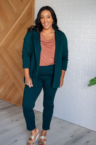 Magic 3/4 Blazer in Hunter Green-[option4]-[option5]-[option6]-[option7]-[option8]-Womens-Clothing-Shop