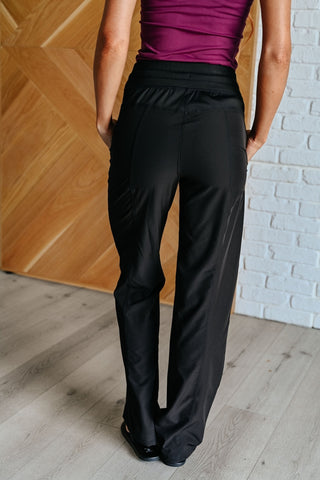 Runner's High Drawstring Joggers in Black-[option4]-[option5]-[option6]-[option7]-[option8]-Womens-Clothing-Shop