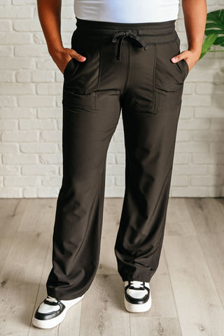 Runner's High Drawstring Joggers in Black-[option4]-[option5]-[option6]-[option7]-[option8]-Womens-Clothing-Shop