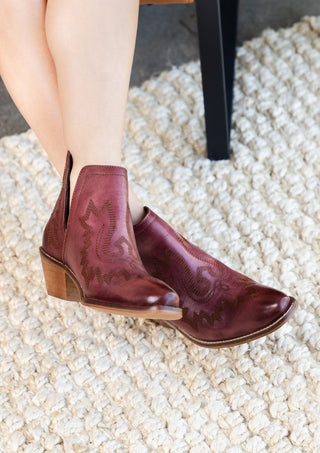 Kickin' Booties in Burgundy-[option4]-[option5]-[option6]-[option7]-[option8]-Womens-Clothing-Shop