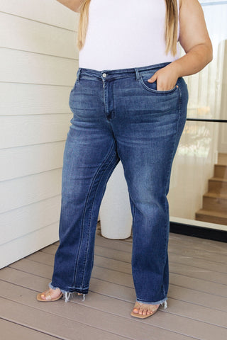 Ruth High Rise Release Hem Straight Jeans-[option4]-[option5]-[option6]-[option7]-[option8]-Womens-Clothing-Shop