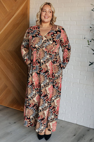 Send it Over Faux Wrap Maxi Dress-[option4]-[option5]-[option6]-[option7]-[option8]-Womens-Clothing-Shop