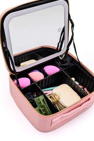 She's All That LED Makeup Case in Pink-OS-[option4]-[option5]-[option6]-[option7]-[option8]-Womens-Clothing-Shop