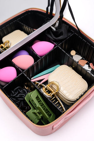 She's All That LED Makeup Case in Pink-OS-[option4]-[option5]-[option6]-[option7]-[option8]-Womens-Clothing-Shop