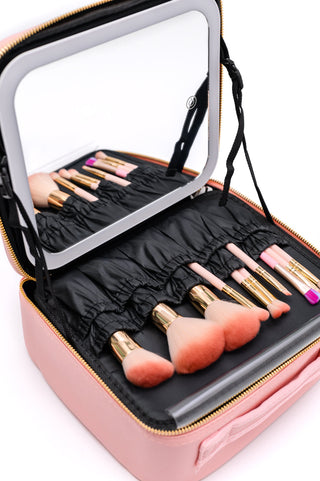 She's All That LED Makeup Case in Pink-OS-[option4]-[option5]-[option6]-[option7]-[option8]-Womens-Clothing-Shop