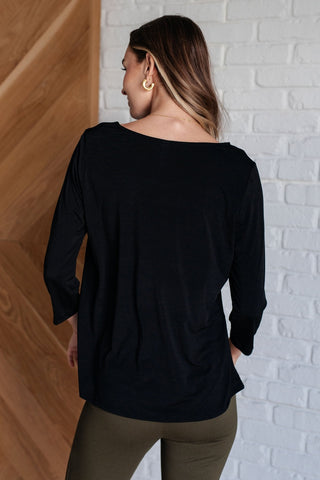 Signature Classic Round Neck Top in Black-[option4]-[option5]-[option6]-[option7]-[option8]-Womens-Clothing-Shop