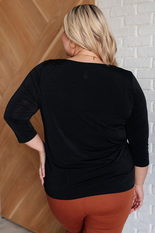 Signature Classic Round Neck Top in Black-[option4]-[option5]-[option6]-[option7]-[option8]-Womens-Clothing-Shop