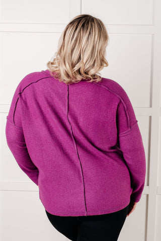 Simply Basic Ribbed Hacci Sweater in Light Plum-[option4]-[option5]-[option6]-[option7]-[option8]-Womens-Clothing-Shop