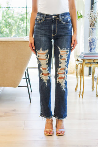 Sloane Mid Rise Heavy Destroyed Straight Jeans-[option4]-[option5]-[option6]-[option7]-[option8]-Womens-Clothing-Shop