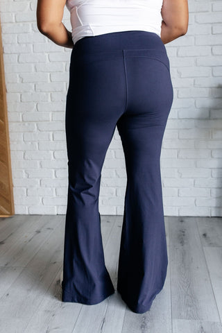 Stamina Stride Flare Leggings in Navy-[option4]-[option5]-[option6]-[option7]-[option8]-Womens-Clothing-Shop