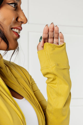 Staying Swift Activewear Jacket in Yellow Pear-[option4]-[option5]-[option6]-[option7]-[option8]-Womens-Clothing-Shop