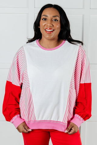 Stripes on My Sleeves Color Block Pullover-[option4]-[option5]-[option6]-[option7]-[option8]-Womens-Clothing-Shop