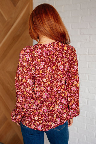 Sunday Brunch Blouse in Rust Floral-[option4]-[option5]-[option6]-[option7]-[option8]-Womens-Clothing-Shop